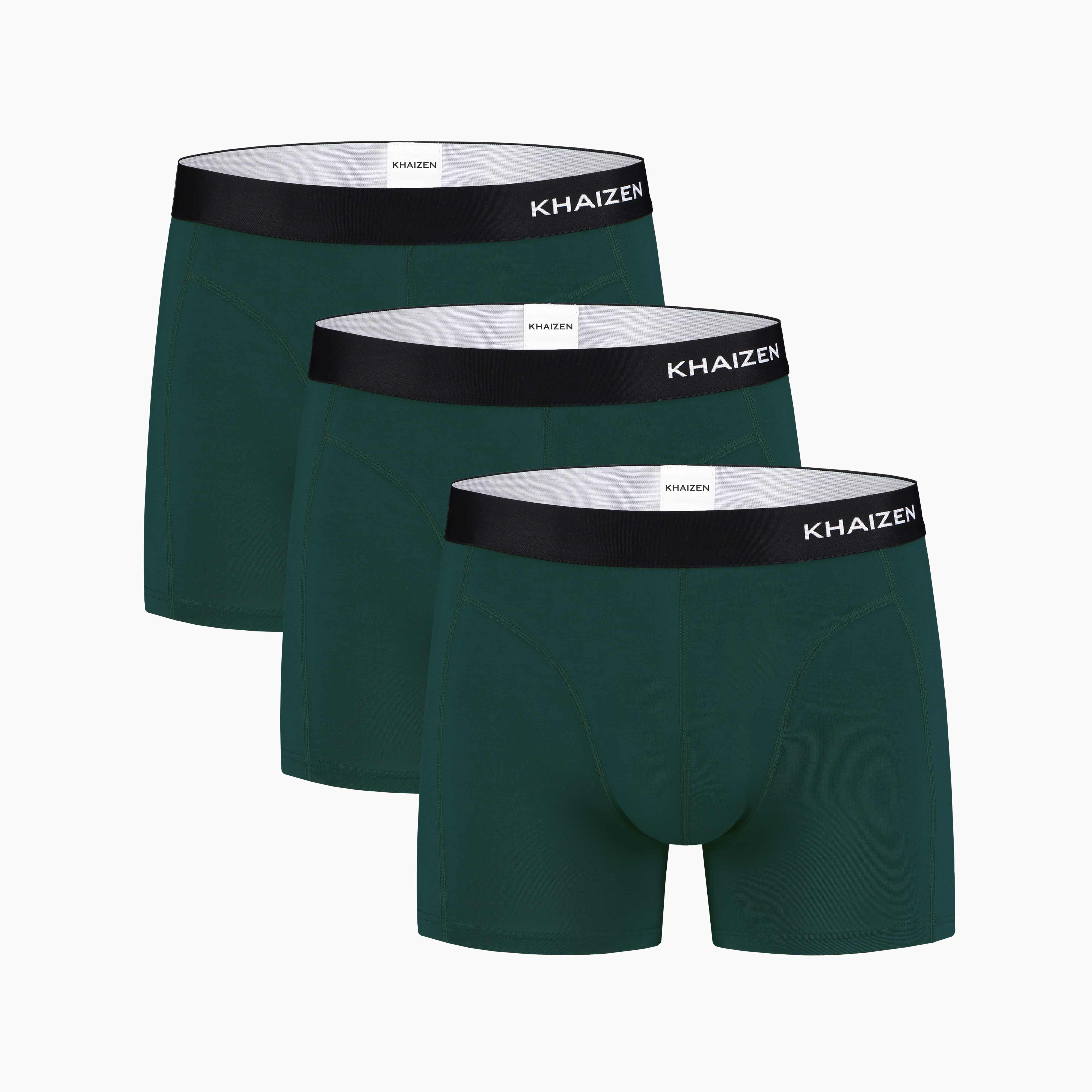  KAYAPO Men's Micromodal Breathable Ultrasoft Lightweight  Comfortable Underwear, Boxer Briefs, Trunk, Green, Pack of 3, Small :  Clothing, Shoes & Jewelry